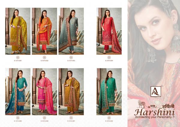 Alok Harshini Pashmina Designer Digital Print Dress Material